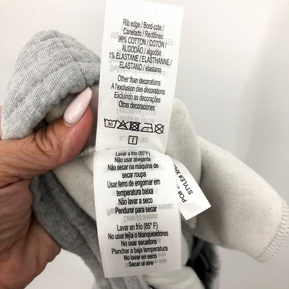 LACOSTE Men's Core Fleece Tapered Fit Joggers Size 6 XL Grey Elastic Waist NWT - Picture 13 of 13